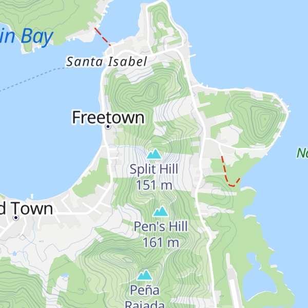 Map of Split Hill