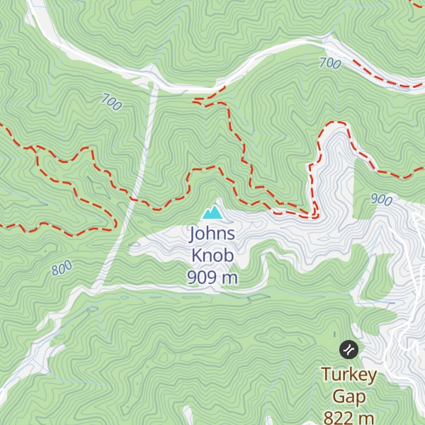 Map of Johns Knob