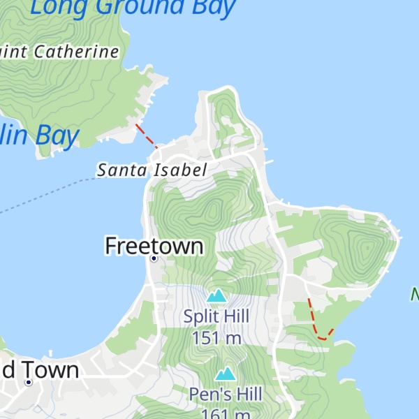 Map of Marshall's Hill