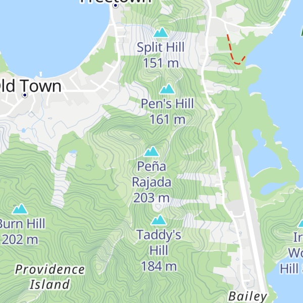 Map of Peña Rajada
