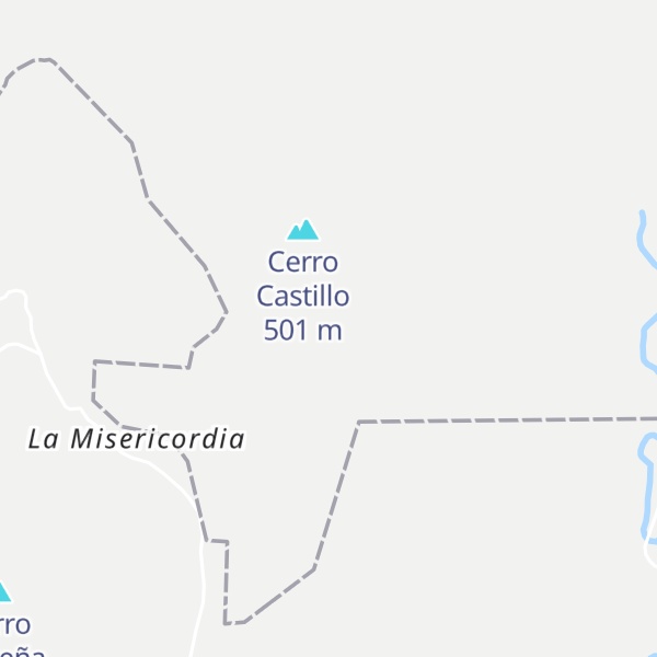 Map of Cerro El Castillo