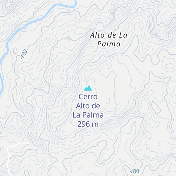 Map of Cerro Alto de La Palma
