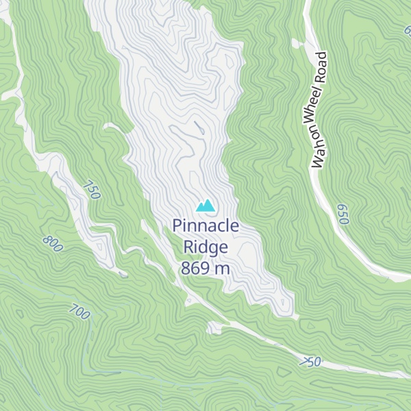 Map of Pinnacle Ridge