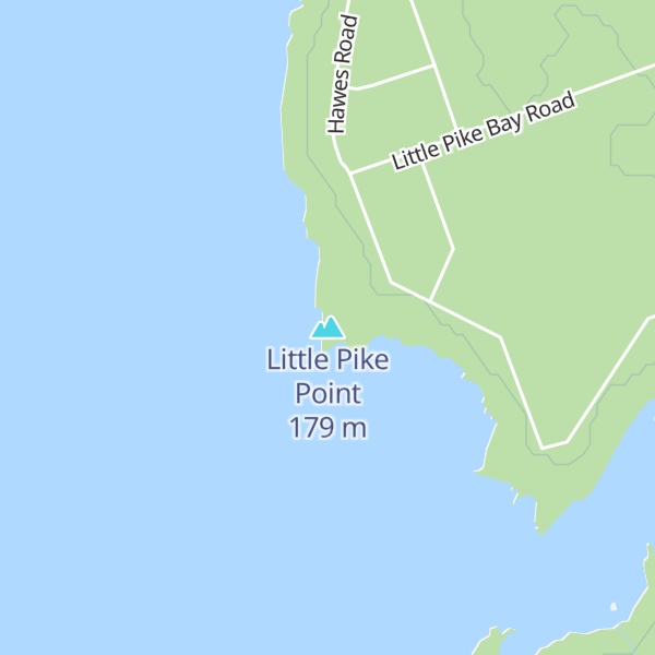 Map of Little Pike Point
