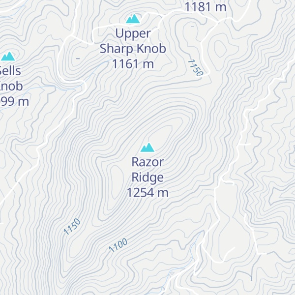 Map of Razor Ridge