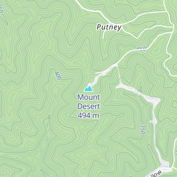 Map of Mount Desert