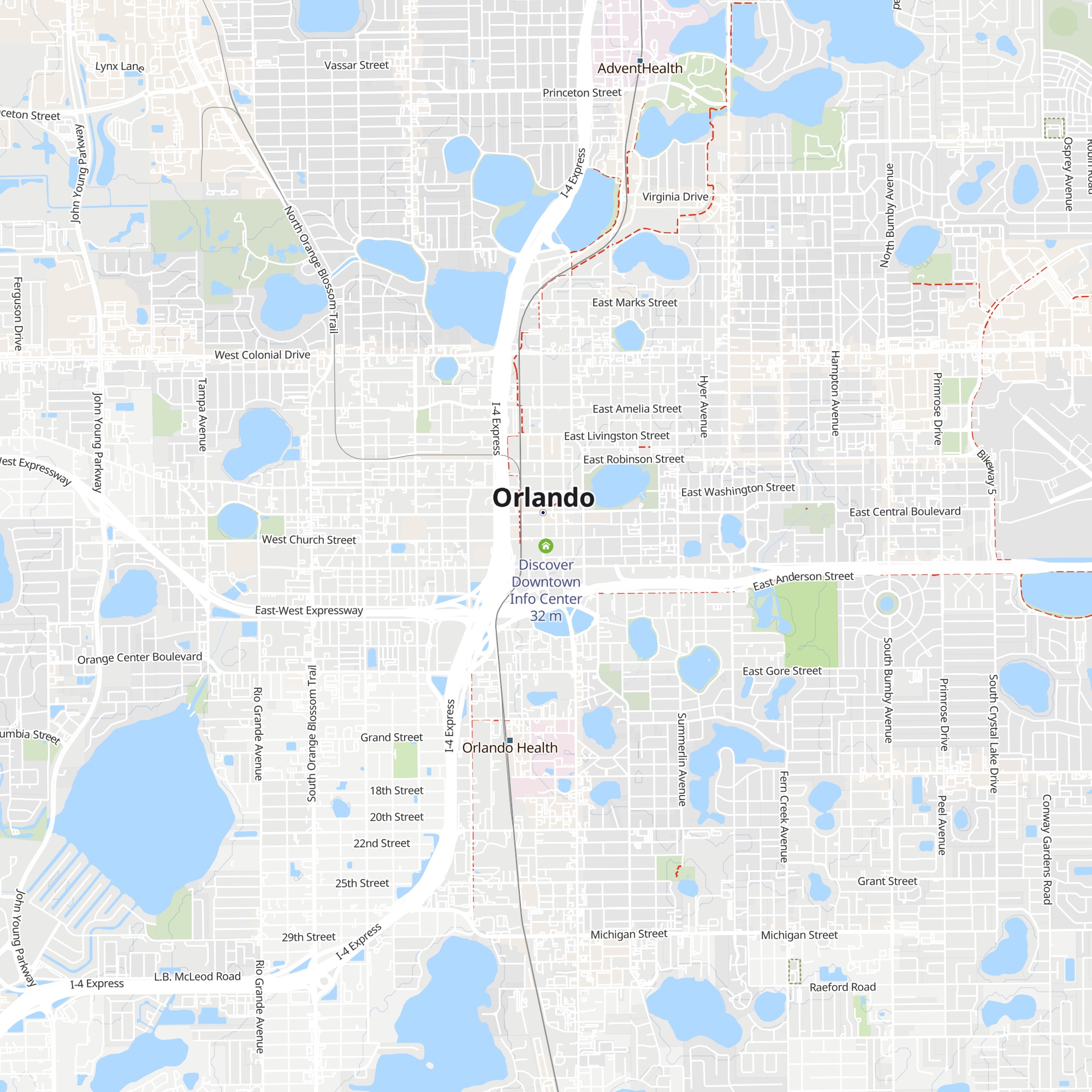 Discover Downtown Info Center map