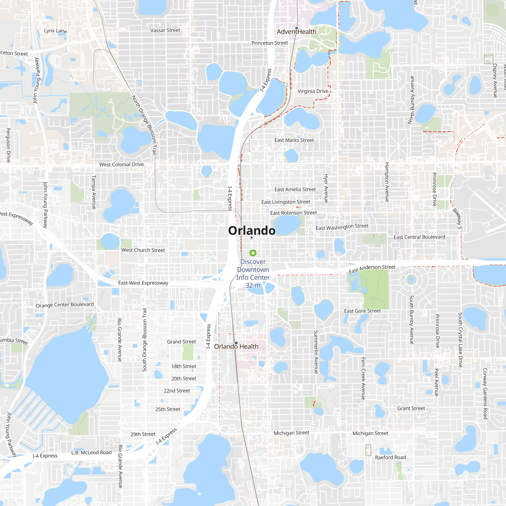 Discover Downtown Info Center map