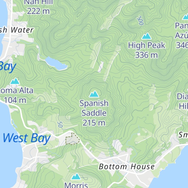 Map of Spanish Saddle