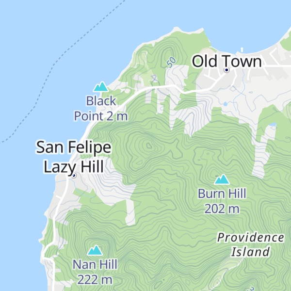 Map of Buenavista Hill