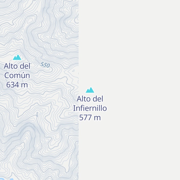 Map of Alto del Infiernillo