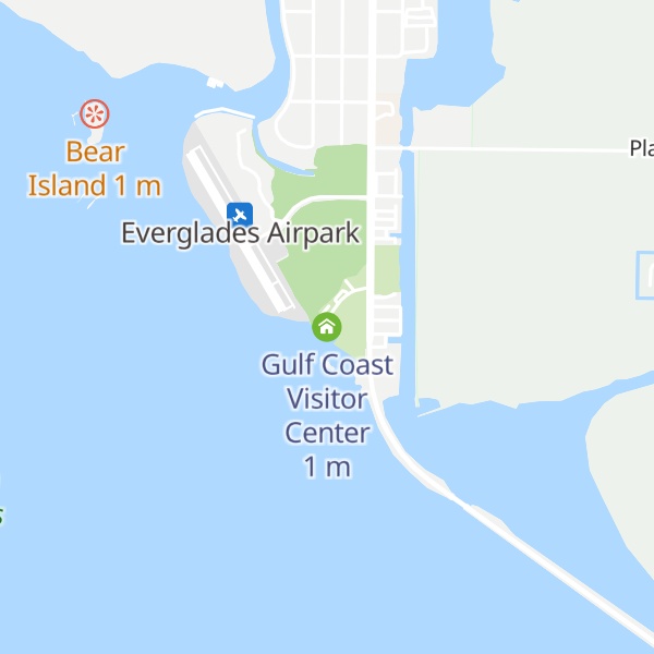 Map of Gulf Coast Visitor Center