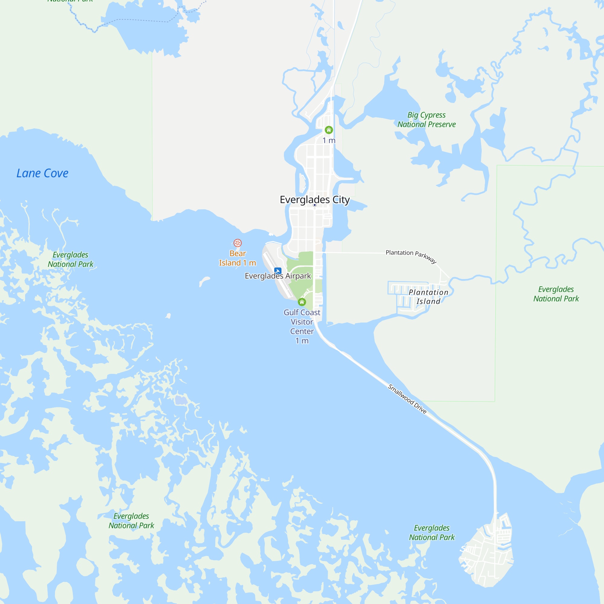 Gulf Coast Visitor Center map