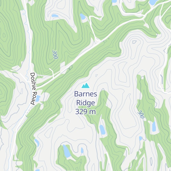 Map of Barnes Ridge