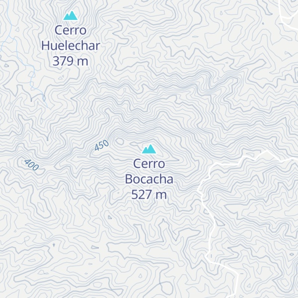 Map of Cerro Bocacha