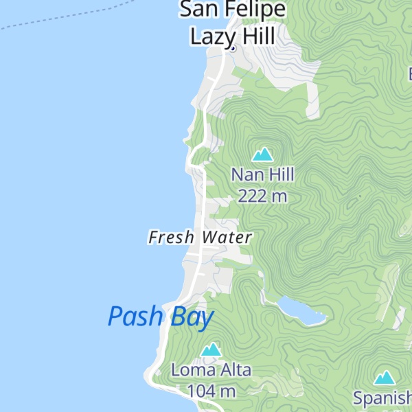 Map of Cabanas Augua Dulce