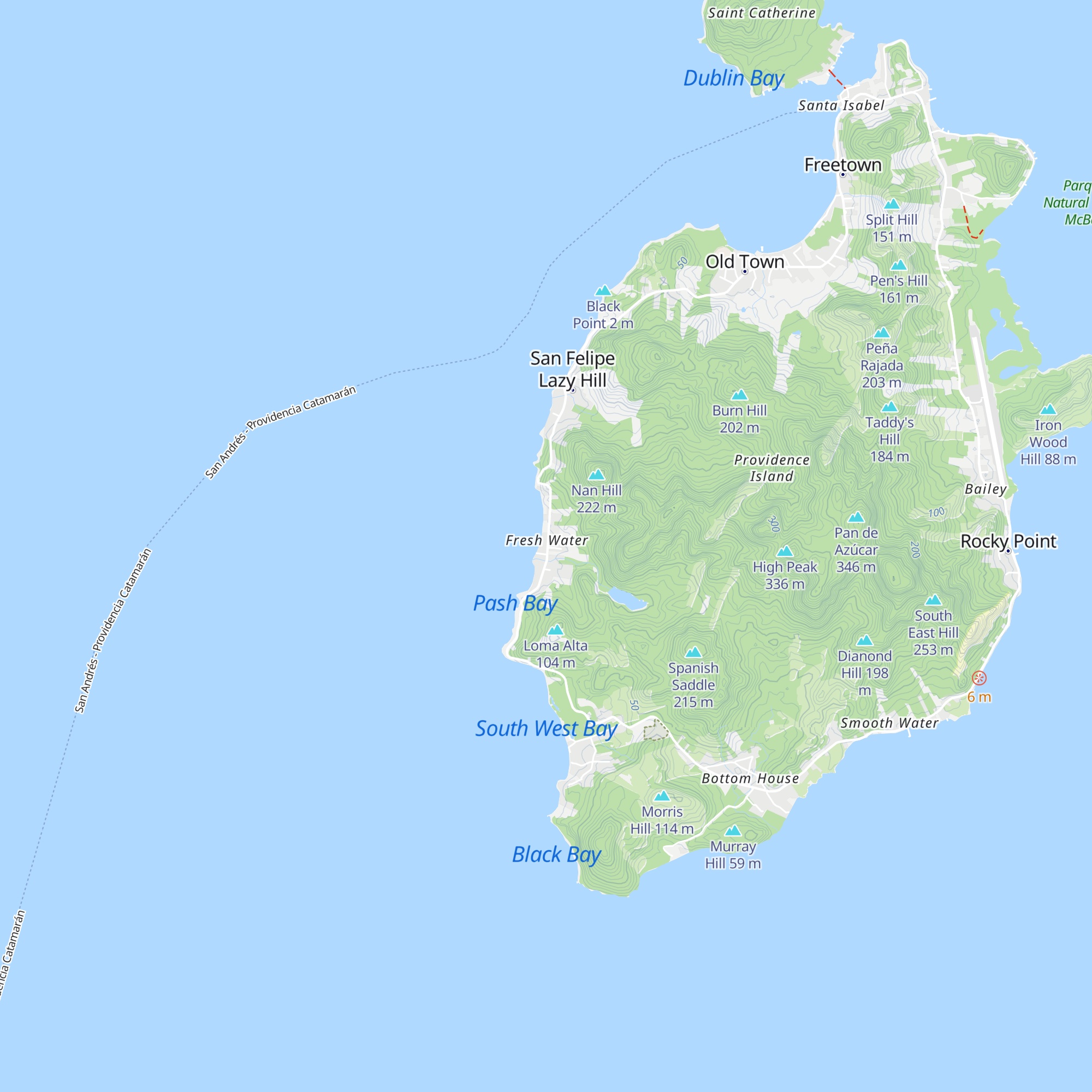 Cabanas Miss Orfte map