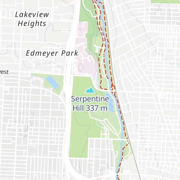 Map of Serpentine Hill