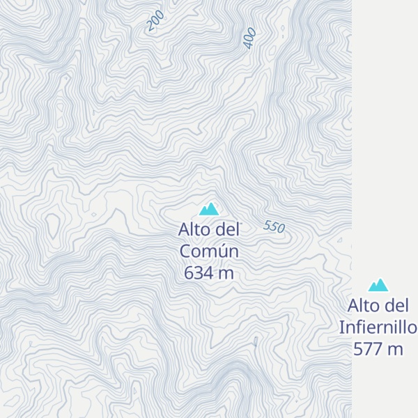 Map of Alto del Común