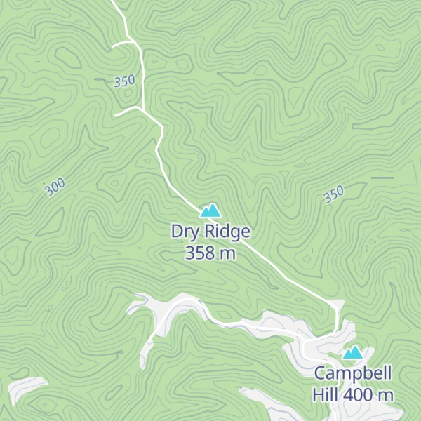 Map of Dry Ridge