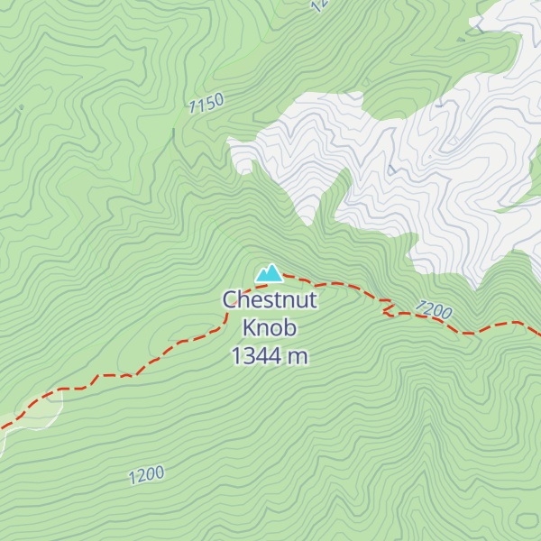 Map of Chestnut Knob Shelter