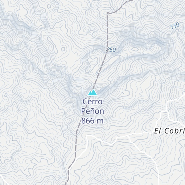 Map of Cerro Peñon