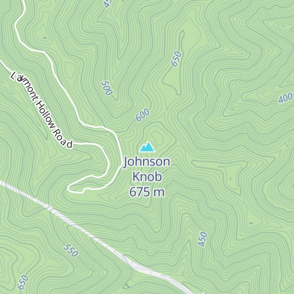 Map of Johnson Knob