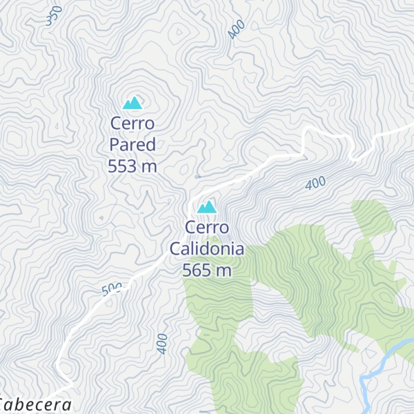 Map of Cerro Calidonia