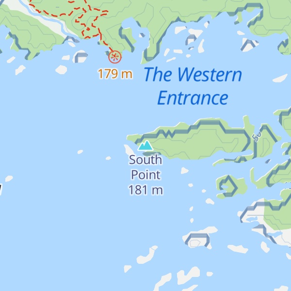 Map of South Point