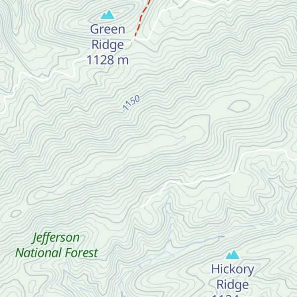 Map of Straight Mountain