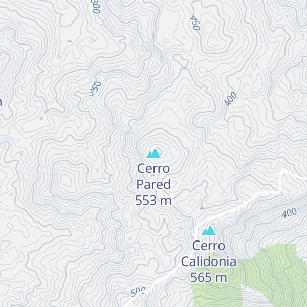 Map of Cerro Pared