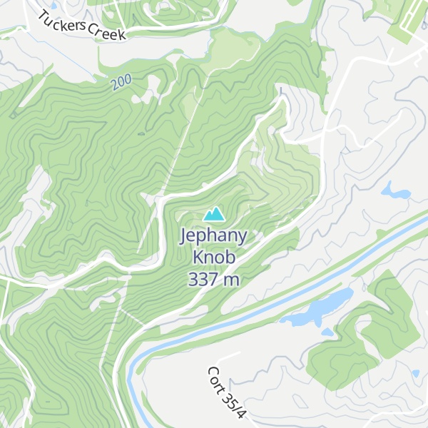 Map of Jephany Knob