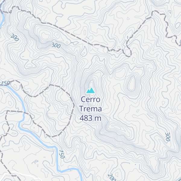 Map of Cerro Trema