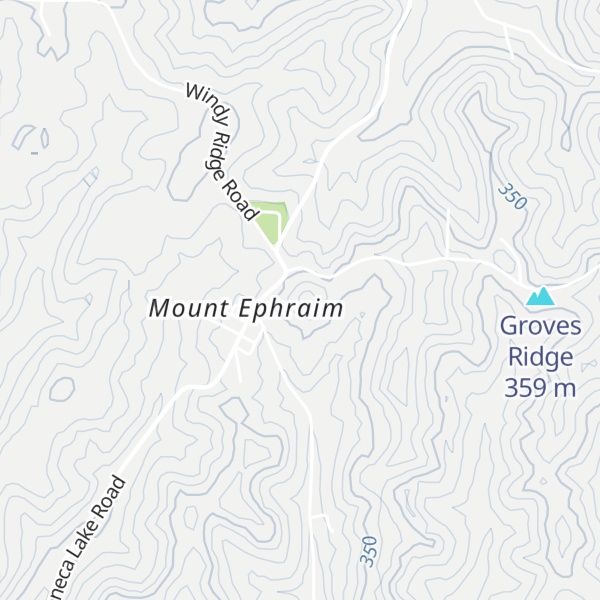 Map of Beatty Knob