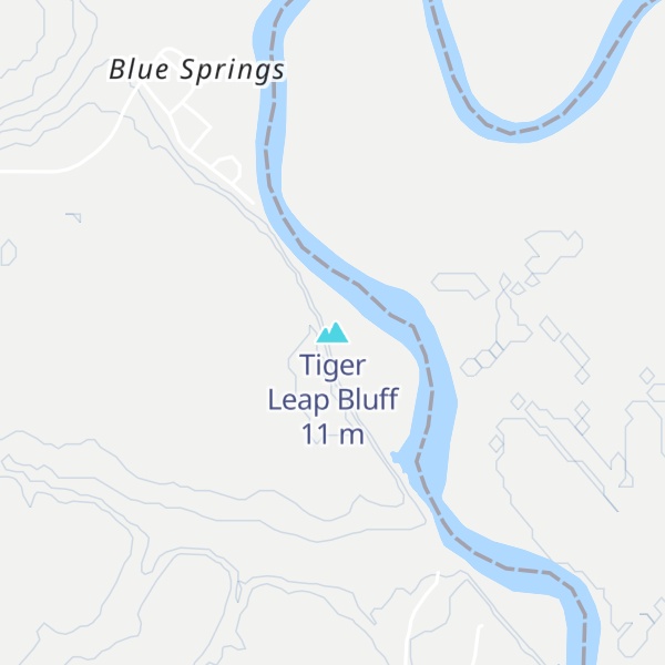 Map of Tiger Leap Bluff