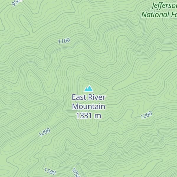 Map of East River Mountain