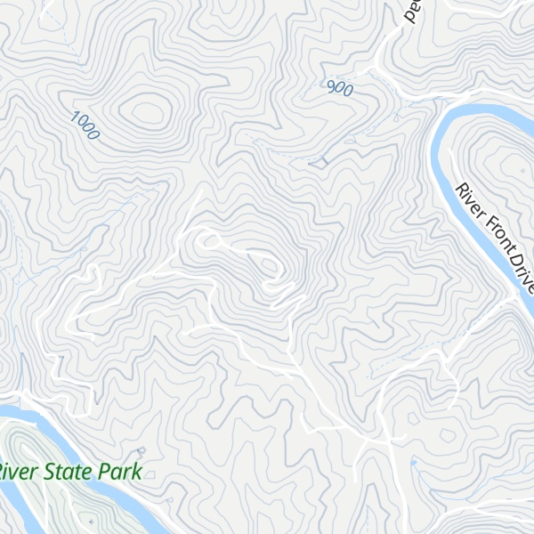 Map of Round Knob