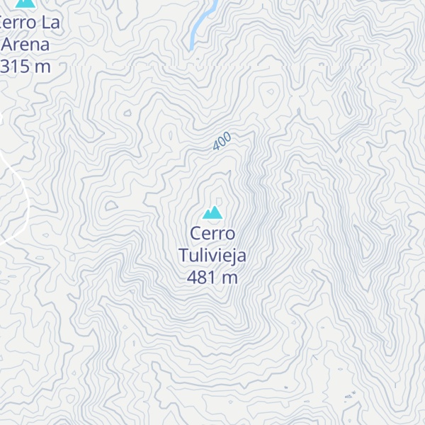 Map of Cerro Tulivieja