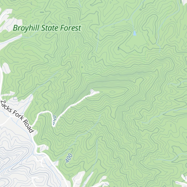 Map of Butte Mountain