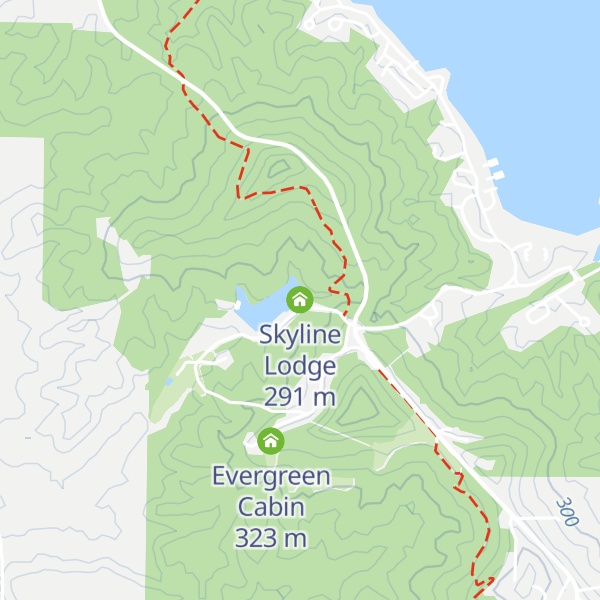 Map of Skyline Lodge
