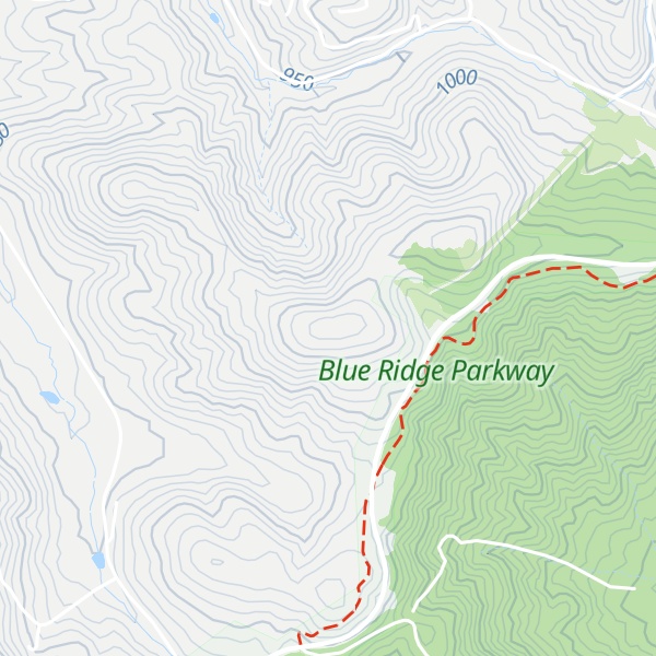 Map of Benge Knob