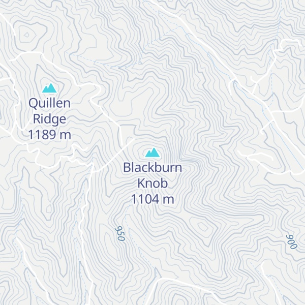 Map of Blackburn Knob