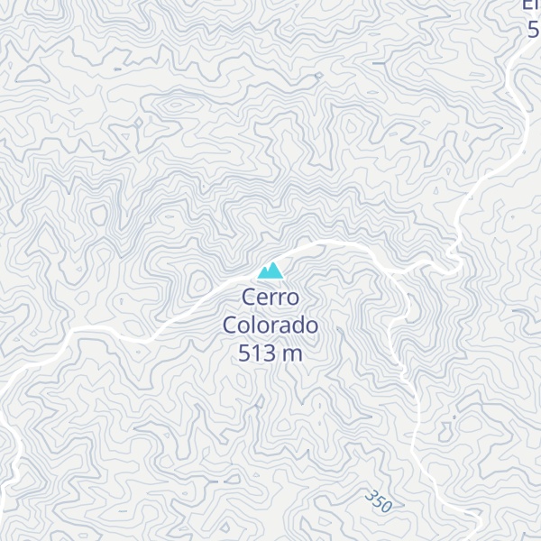 Map of Cerro Colorado