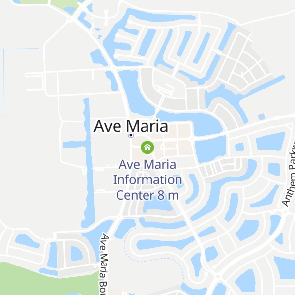 Map of Ave Maria Information Center