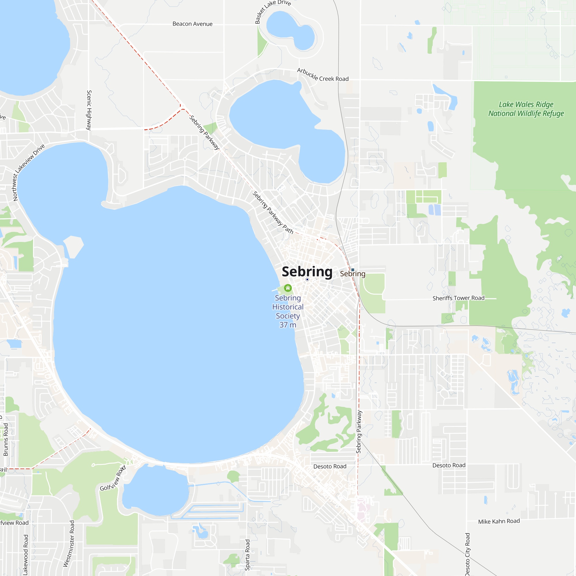 Sebring Historical Society map