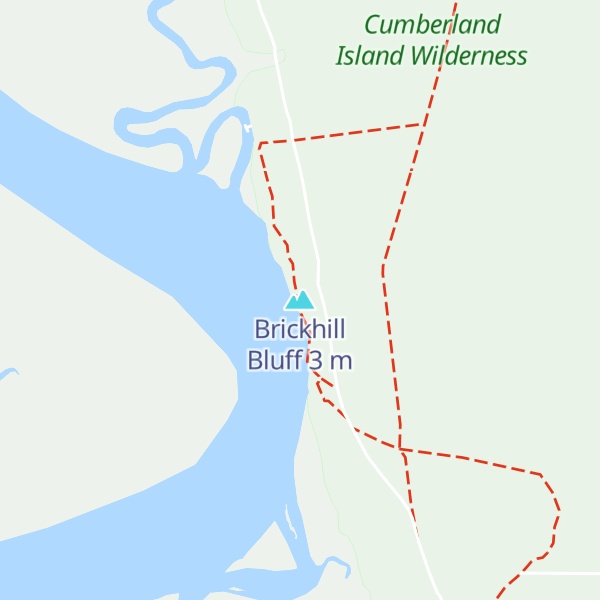 Map of Brickhill Bluff