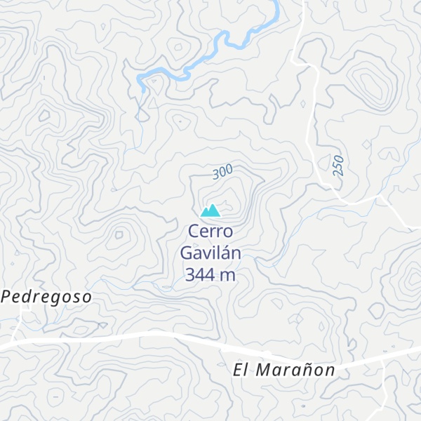 Map of Cerro Gavilán