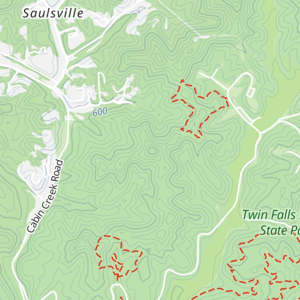 Map of Hickory Knob