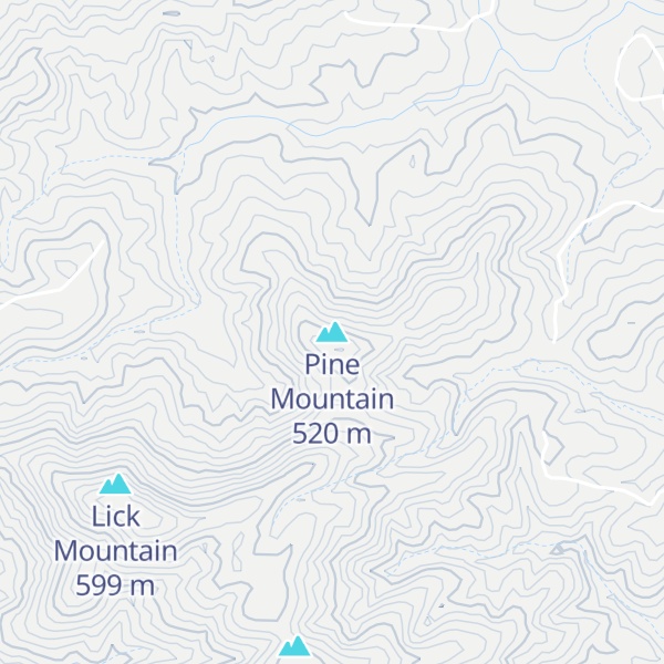 Map of Pine Mountain