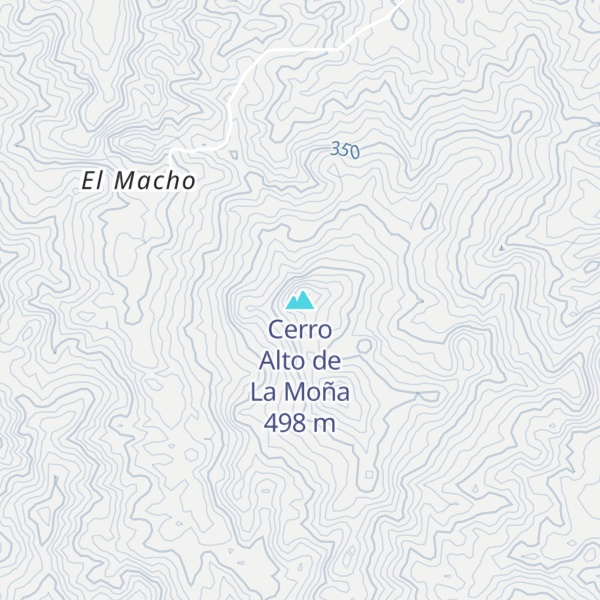 Map of Cerro Alto de La Moña